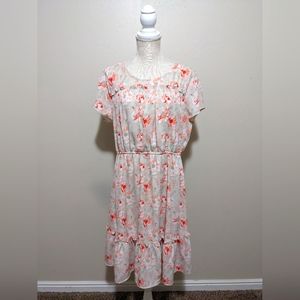 Knee Length Floral Dress